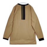 FACTOTUM 鹿の子 切替 長袖 ポリエステル カットソー ベージュ メンズ ファクトタム【中古】5-1220M∞