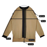 FACTOTUM 鹿の子 切替 長袖 ポリエステル カットソー ベージュ メンズ ファクトタム【中古】5-1220M∞