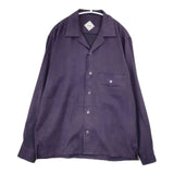 salvy; マイクロファイバー スエード シャツ SV05-66M18C 長袖シャツ パープル メンズ サヴィー【中古】5-1124T∞