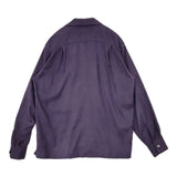 salvy; マイクロファイバー スエード シャツ SV05-66M18C 長袖シャツ パープル メンズ サヴィー【中古】5-1124T∞