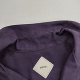 salvy; マイクロファイバー スエード シャツ SV05-66M18C 長袖シャツ パープル メンズ サヴィー【中古】5-1124T∞