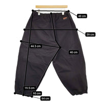 TIGHTBOOTH タイトブース RIPPLE BALLOON PANTS サイズXL 定価28600円 SS25-B03 ナイロン パンツ 25SS ブラック メンズ【中古】5-1001M♪