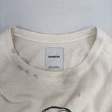 BOWWOW YOKO SWEAT SHIRTS PEACENIK オノヨーコ ダメージ加工 汚し加工 XL スウェット アイボリー メンズ バウワウ【中古】5-1220M∞