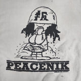 BOWWOW YOKO SWEAT SHIRTS PEACENIK オノヨーコ ダメージ加工 汚し加工 XL スウェット アイボリー メンズ バウワウ【中古】5-1220M∞