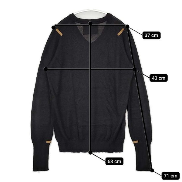 THE INOUE BROTHERS シュプリームロイヤルアルパカ Vネック セーター