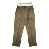 山内 先染めコットン起毛加工 ミリタリーパンツ 定価40000円 パンツ カーキ メンズ 山内【中古】5-1124T∞