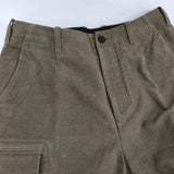 山内 先染めコットン起毛加工 ミリタリーパンツ 定価40000円 パンツ カーキ メンズ 山内【中古】5-1124T∞