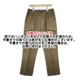 山内 先染めコットン起毛加工 ミリタリーパンツ 定価40000円 パンツ カーキ メンズ 山内【中古】5-1124T∞