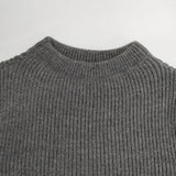 ANDERSEN-ANDERSEN サイズS メリノウール リブ セーター ニット グレー メンズ アンデルセンアンデルセン【中古】5-1124T∞