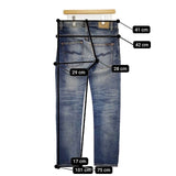 Nudie Jeans THIN FINN W31 L30 オーガニックコットン デニムパンツ ブルー メンズ ヌーディージーンズ【中古】5-1220G∞