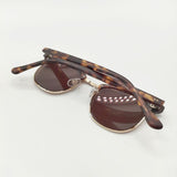 Ron Herman サーモント ブロー デミ 眼鏡 サングラス ブラウン メンズ ロンハーマン【中古】5-1130G∞