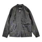 schott/JOURNAL STANDARD 別注 JS LEATHER SPORT JACKET 羊革 レザージャケット ブラック メンズ ショット/ジャーナルスタンダード【中古】5-1026T♪