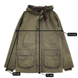 Barbour SL BEDALE HOODED オイルドジャケット ブルガリア製 1402118 サイズ38 ジャケット カーキ メンズ バブアー【中古】5-1026T♪