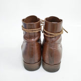 BUTTERO レースアップ レザー 革 41サイズ ブーツ ブラウン メンズ ブッテロ【中古】5-1125T◎