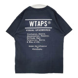 WTAPS CONTAINING 02 SS COTTON SNEAK COLLECTION 定価9900円 半袖Ｔシャツ カットソー 25SS ネイビー メンズ ダブルタップス【中古】6-0601S∞