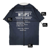 WTAPS CONTAINING 02 SS COTTON SNEAK COLLECTION 定価9900円 半袖Ｔシャツ カットソー 25SS ネイビー メンズ ダブルタップス【中古】6-0601S∞
