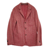 45R/45rpm シェットランドヘリンボンジャケット サイズ4 定価75900円 テーラードジャケット レッド メンズ フォーティーファイブアールピーエム【中古】5-1108T♪