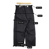 MACKINTOSH PHILOSOPHY ボタンフライ ワイド ジーンズ デニムパンツ ブラック メンズ マッキントッシュフィロソフィー【中古】5-1220G∞