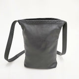 Hender Scheme cow shoulder small 定価19800円 革 レザー ミニバッグ ショルダーバッグ ブラック メンズ エンダースキーマ【中古】5-1125G◎