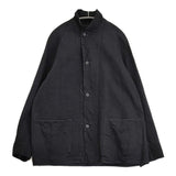 COMOLI デニムワークジャケット サイス3 U03-01013 定価46200円 カバーオール デニムジャケット ブラック メンズ コモリ【中古】5-1108M♪