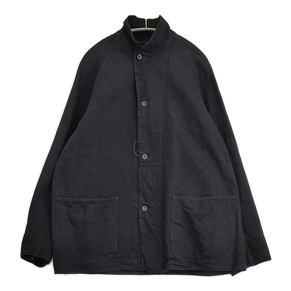 COMOLI デニムワークジャケット サイス3 U03-01013 定価46200円 カバーオール デニムジャケット ブラック メンズ コモリ【中古】5-1108M♪