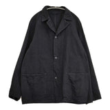 COMOLI デニムワークジャケット サイス3 U03-01013 定価46200円 カバーオール デニムジャケット ブラック メンズ コモリ【中古】5-1108M♪