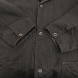 COMOLI デニムワークジャケット サイス3 U03-01013 定価46200円 カバーオール デニムジャケット ブラック メンズ コモリ【中古】5-1108M♪