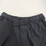 COMOLI 製品染ベルテッドパンツ サイズ3 W03-03014 定価39600円 パンツ ネイビー メンズ コモリ【中古】5-1108G♪