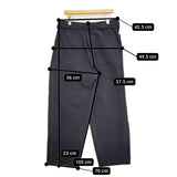 COMOLI 製品染ベルテッドパンツ サイズ3 W03-03014 定価39600円 パンツ ネイビー メンズ コモリ【中古】5-1108G♪