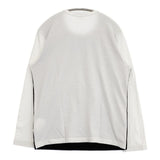 GANRYU ウール コットン 切替 長袖Ｔシャツ カットソー ロンＴ AD2014 ネイビー ホワイト メンズ ガンリュウ【中古】5-1228M∞