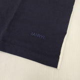 GANRYU ウール コットン 切替 長袖Ｔシャツ カットソー ロンＴ AD2014 ネイビー ホワイト メンズ ガンリュウ【中古】5-1228M∞