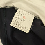 GANRYU ウール コットン 切替 長袖Ｔシャツ カットソー ロンＴ AD2014 ネイビー ホワイト メンズ ガンリュウ【中古】5-1228M∞