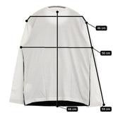 GANRYU ウール コットン 切替 長袖Ｔシャツ カットソー ロンＴ AD2014 ネイビー ホワイト メンズ ガンリュウ【中古】5-1228M∞