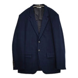 PAUL SMITH COLLECTION コットン 2B 背抜き ニット テーラードジャケット ネイビー メンズ ポールスミスコレクション【中古】5-1228M∞