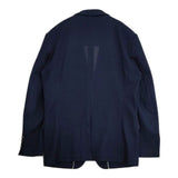 PAUL SMITH COLLECTION コットン 2B 背抜き ニット テーラードジャケット ネイビー メンズ ポールスミスコレクション【中古】5-1228M∞