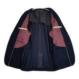 PAUL SMITH COLLECTION コットン 2B 背抜き ニット テーラードジャケット ネイビー メンズ ポールスミスコレクション【中古】5-1228M∞