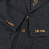 PAUL SMITH COLLECTION コットン 2B 背抜き ニット テーラードジャケット ネイビー メンズ ポールスミスコレクション【中古】5-1228M∞