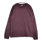 FilMelange オーガニックラフィー天竺 クルーネック ロンＴ 定価15400円 DOLL カットソー ワインレッド メンズ フィルメランジェ【中古】5-1228M∞