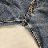 RESOLUTE 711 W28 革パッチ ボタンフライ ジーンズ 日本製 デニムパンツ ライトブルー メンズ リゾルト【中古】5-1228G∞