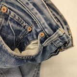 RESOLUTE 710 W28 紙パッチ ボタンフライ ジーンズ 日本製 デニムパンツ ライトブルー メンズ リゾルト【中古】5-1228G∞