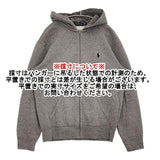 POLO RALPH LAUREN ジップアップ 裏起毛 スウェット パーカー グレー メンズ ポロ・ラルフローレン【中古】5-1205T∞