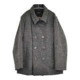 Rhythm of Life/UNITED ARROWS Harris Tweed ハリスツイード L ピーコート グレー メンズ リズムオブライフ/ユナイテッドアローズ【中古】5-1108T♪