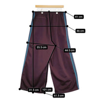 Needles BEAMS別注 H.D.Track Pant ヒザデルパンツ GL219 サイズM ジャージ ワイド パンツ ボルドー メンズ ニードルス【中古】5-1011G♪