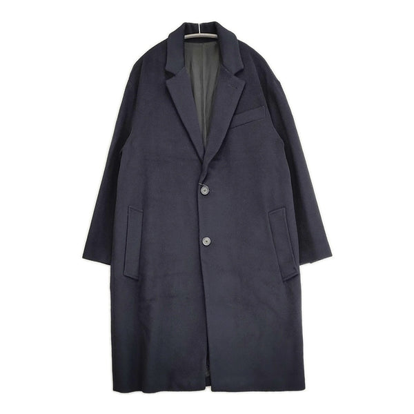 ami alexandre mattiussi AMI15FPM サイズS ウール チェスターコート ネイビー メンズ アミアレクサンドルマテュッシ【中古】5-1108A♪