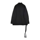 Yohji Yamamoto POUR HOMME SIDE STRING DETAIL TURTLENECK 定価67100円 ニット 23AW ブラック メンズ ヨウジヤマモトプールオム【中古】5-1014T♪