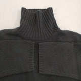 Yohji Yamamoto POUR HOMME SIDE STRING DETAIL TURTLENECK 定価67100円 ニット 23AW ブラック メンズ ヨウジヤマモトプールオム【中古】5-1014T♪
