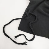 Yohji Yamamoto POUR HOMME SIDE STRING DETAIL TURTLENECK 定価67100円 ニット 23AW ブラック メンズ ヨウジヤマモトプールオム【中古】5-1014T♪