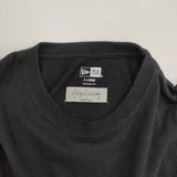 Yohji Yamamoto POUR HOMME/NEW ERA ロゴ刺繍 XL 半袖Ｔシャツ カットソー ブラック メンズ ヨウジヤマモトプールオム/ニューエラ【中古】6-0601S∞