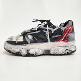 MAISON MARGIELA FUSION LOW TOP ヴィンテージ加工 ペンキ加工 サイズ41 スニーカー ホワイト ブラック メンズ メゾンマルジェラ【中古】5-1014G♪