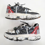MAISON MARGIELA FUSION LOW TOP ヴィンテージ加工 ペンキ加工 サイズ41 スニーカー ホワイト ブラック メンズ メゾンマルジェラ【中古】5-1014G♪